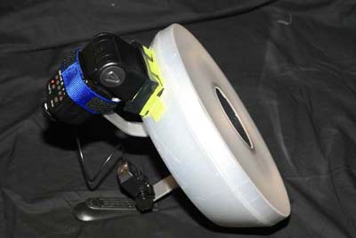 ringflash with flash mounted